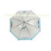 46 Inch Arc Transparent Kids Rain Umbrellas , Cute Clear PVC Umbrella