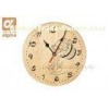 Real Pine Wood Round Sauna Clock , Red Blue Yellow Wooden Hourglass sand timer