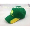 large Green 6 Panel college Cotton Baseball Cap for womens , Velcro Closure