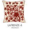Red Black Custom Applique Pillow Covers Cushion 18 Inch , Car Sofa Pillow Case