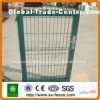 green color pvc coated fence gate factory