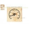 Solid Wooden Thermometer Hygrometer Temperature for Dry Sauna Room Accessories