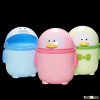 Cute super adorable cartoon Penguin plastic trash bucket / storage bucket desktop trash