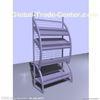 Four Tier Magazine / Brochure Display Stands Metal Wire Display Racks