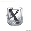 diamond ice bucket/glass ice bucket/bar supplies/hotel ice bucket/ice glassware manufactuer/made in