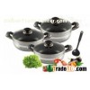 6 Piece Heat Resistant Aluminum Cookware Set For Home, Cafeteria