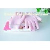 Anti - Aging Natural Pink Gel Spa Gloves ,  Personal Hydrating Gel Gloves