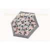 Colorful UV Parasol Umbrella Sunshade Hand Open For Woman 19 Inch