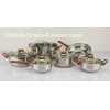12 Piece Cooks Stainless Steel Cookware Sets with Body Thickness 0.3mm