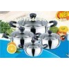 8 Piece Apple Stainless Steel Kitchen Cookware Sets for 14CM, 16CM, 18CM, 20CM