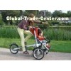 Green Vehicle Stable Buggy Baby Bike Stroller Three Wheel for Travel