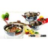 Body 0.3mm 6 Piece Induction Cooker Stainless Steel Cookware Sets With Casserole, Skillet