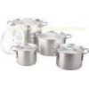 9 PCS Household Kitchen Steamer Pot Aluminum Cookware Set