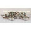 12 Piece Cooks Stainless Steel Cookware Sets with Body Thickness 0.3mm