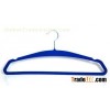 antislip blue grooves women/mens velvet trouser hangers Space Saver Clothes Hangers
