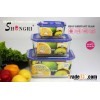 Rectangle glass food storage jar