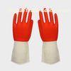 Size S - XL Color Latex Gloves with straight cuff , wave cuff