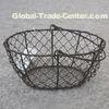 Square Wire Basket with Handle, in Rusted Brown Color, Suitable for Packing and Storage