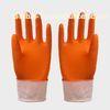 waterproof Household Latex Gloves , Spray flocklined rubber gloves