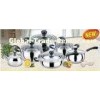 12 Piece Apple Kitchen Stainless Steel Cookware Sets with Glass Lid