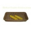 Poly Wicker Bread Food Shelf Storage Baskets rectangular Water Proof Handmade