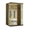 Solid Wood Home Infrared Sauna Room for 2 Person, Ceramic Heater