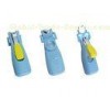 SS Portable LED light curved baby nail clipper with magnifier
