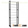 Chrome Tube Black 30 Pair Shoe Storage Racks with 10 Tier JP-SR310B