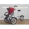 Folding Luxury Baby Stroller Bike Combo for Mom and Kids , Tricycle Buggy Bikes