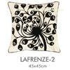 Personalized Grey Yellow Applique Pillow Covers Back Zipper With Lafrenze Embroidery