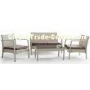 Brush Outdoor Rattan Garden Furniture / Wicker Garden Chairs And Table