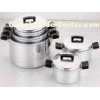 Restaurant / Home 10 Piece Aluminum Cookware Set, Cooking Pot Sets for Gas Cooker