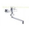 One Lever Rectangle Wall Mounted Bath Taps / Two Hole Bath shower Faucet