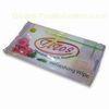 Single Wipes, Made of Natural Spunlace Nonwoven Fabric, Measures 15 x 20cm