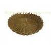 Pretty Round Poly Rattan Bread Basket , Fruit Display Baskets