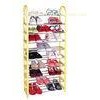 Yellow, Blue, Pink 10 Tier Standing Shoe Storage Shelves JP-SR110