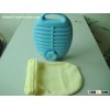 1.8L Blow molding Plastic HDPE Hot Water Bottles  for Japanese market