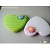 600ml HDPE Plastic blow molding love heart-shaped Hot Water Bottles for Japan