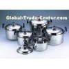 10 PC SS 410 Stainless Steel Cookware Pan Sets with Bakelite Handle