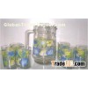 Personalized Printed Juice Drinking Glasses Sets for Hotel, Garden