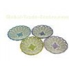 Healthy Poly Rattan Bread Basket Storage , Round Colorful Baskets