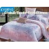 Bamboo Carton Fiber Bedding Sets of Pillow Case and Quilt Cover and Fitted Sheet