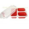 Heat Resistant Collapsible Silicone Lunch Box For Outdoor Travel FDA & LFGB standard