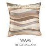 Hotel Room Red Jacquard Pillow Cover Decorative / Office Washable Back Cushion
