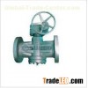 Inverted pressure balanced lubricated plug valve