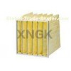 Water Resistant Merv 15 Air Filters , Fiberglass Paint Pocket Filters Hot Melt Sealant