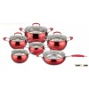 12pcs Stainless steel cookware set