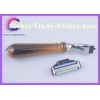 Small Shaving razor faux horn handle Mach 3 razor triple blades