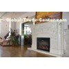 Remote Control Indoor Decorative White Electric Fireplace With Mantel