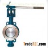 Metallic elastic hard sealing butterfly valve